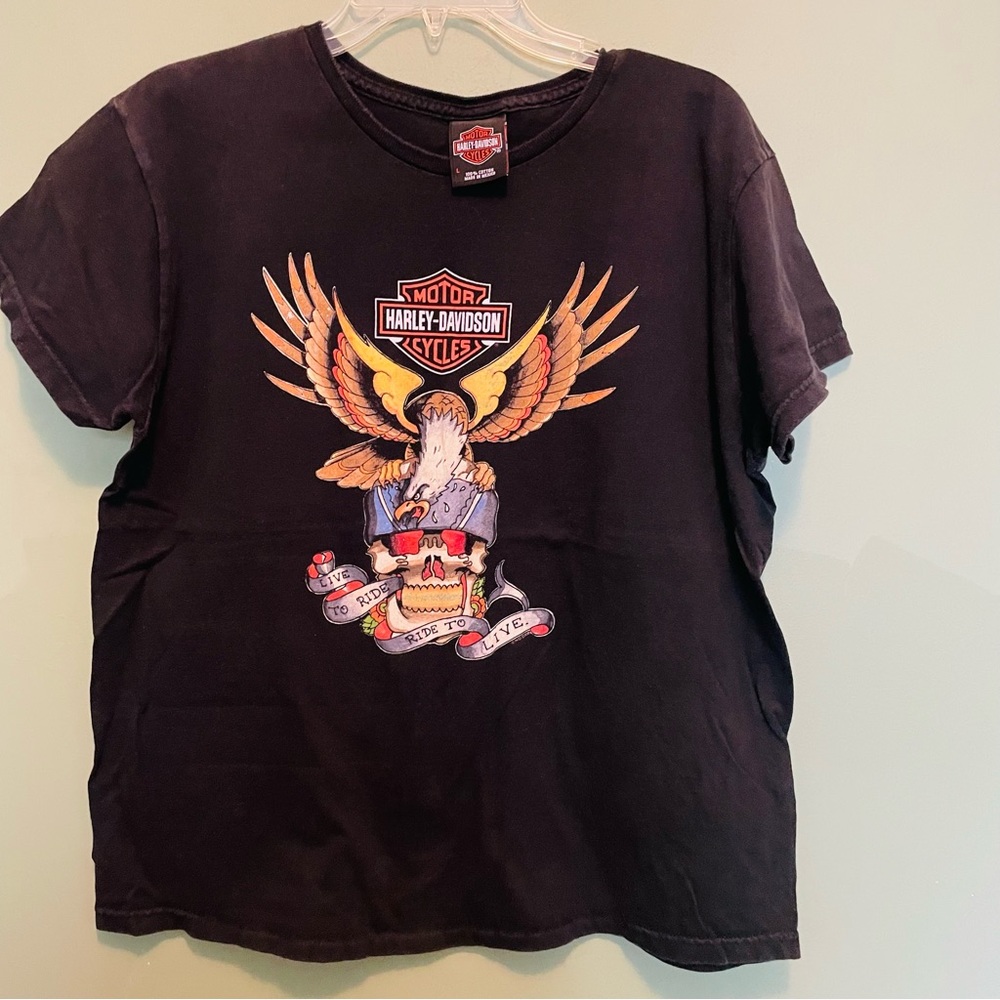 Harley Davidson, ladies T-shirt size large